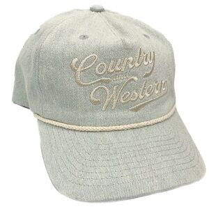 Southern Supply Hat Company Country and Western Trucker Hat‎ Denim Blue Snapback